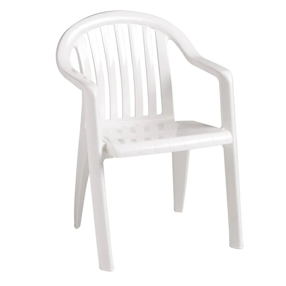 GuestSupply US | Grosfillex® Miami Lowback Armchair, White